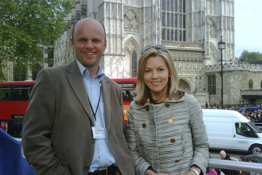 New hire: Tim Singleton, pictured with ITV Evening News presenter Mary Nightingale
