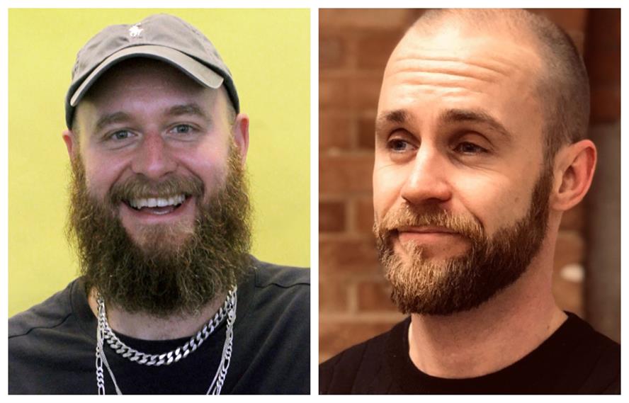 'Sometimes one of us is the backing singer and one the lead singer': James Hoyle (L) and Paul Valentine (R)