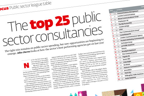 Pubic sector consultancies: Shake-up in sector