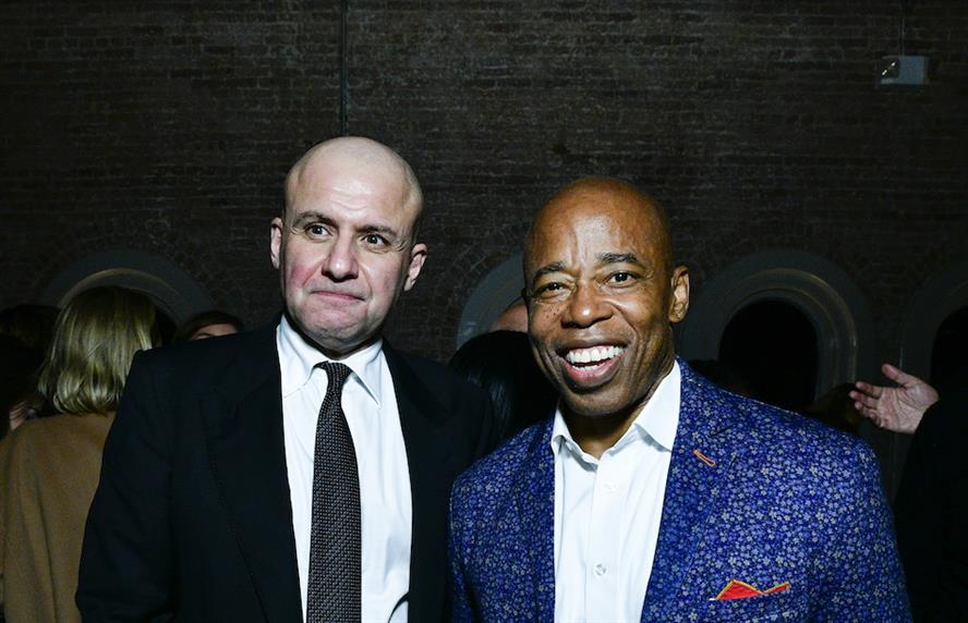 Torossian (L) with then-Mayor-elect of New York City Eric Adams in November 2021. (Photo credit: Getty Images)