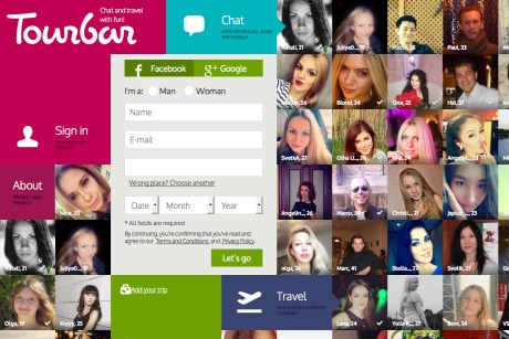 Tourbar: Online dating website and app for travellers