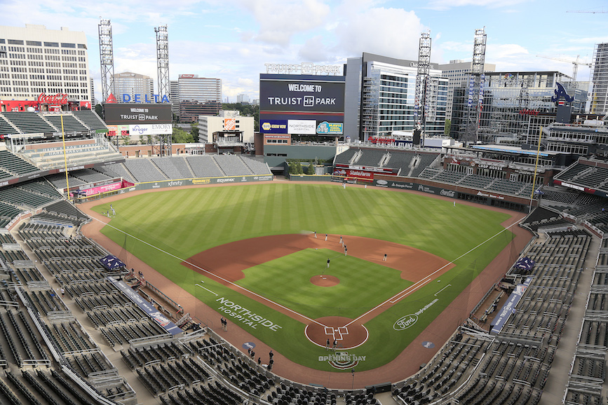 Truist Park, home of the Atlanta Braves. (Photo credit: Getty Images). 