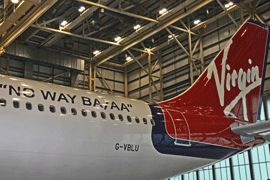 Virgin Atlantic: slogan against merger