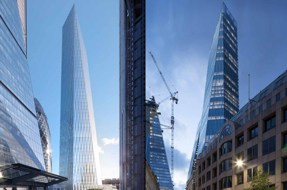 Visualisations of the 'Cheesegrater 2' skyscraper
