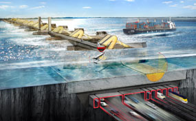 The proposals include a new Thames Barrier Crossing integrating transport connection and energy generation