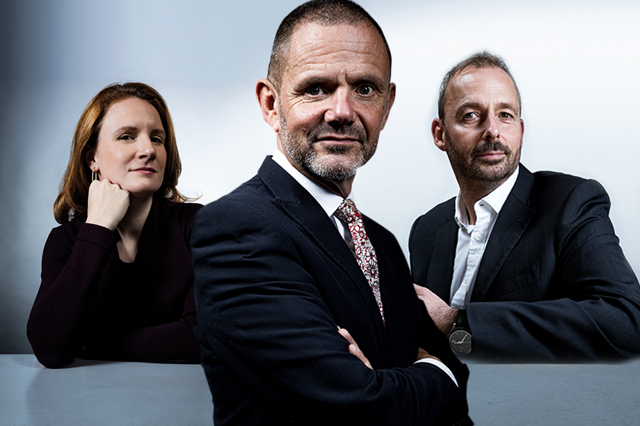 Sarah Cary, Andy Millard and Mark Jaggard ©Julian Dodd