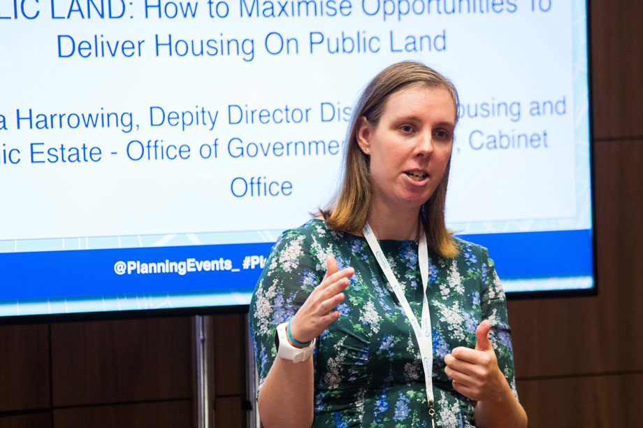 Angela Harrowing speaking at the Planning for Housing conference yesterday