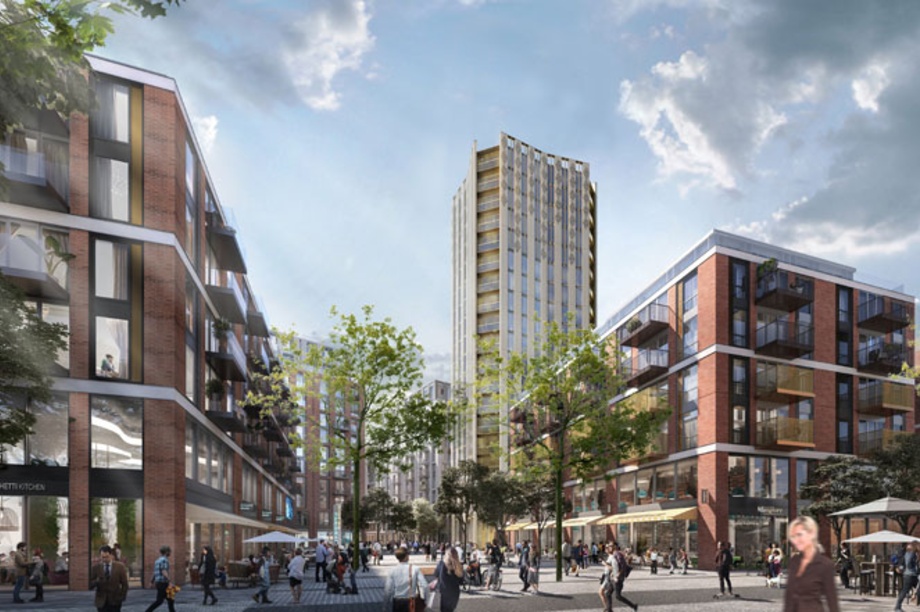 A visualisation of the Anglia Square scheme - image: Weston Homes