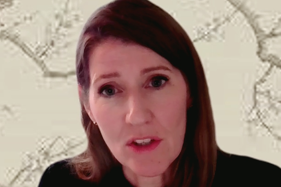 Joanna Averley speaking at the virtual conference - image: LDPF