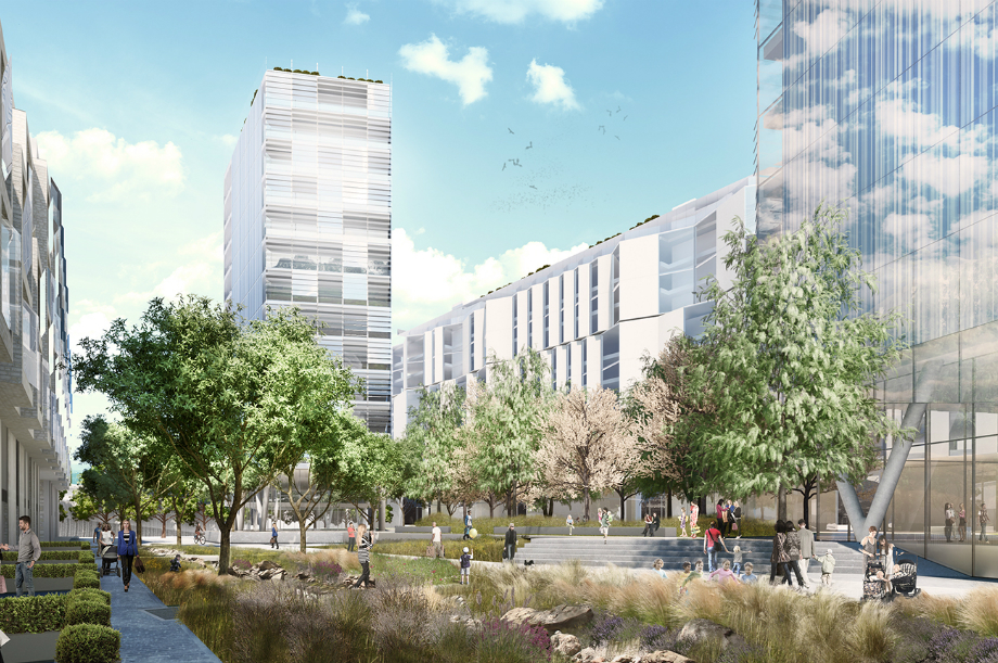 An artist's impression of plans for Charlton Riverside