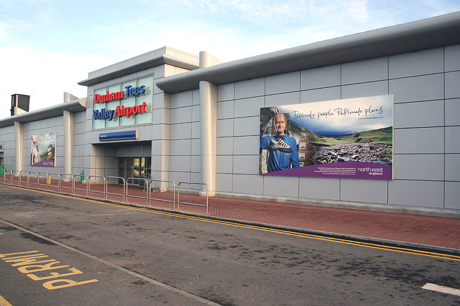 Durham Tees Valley Airport (picture by Dtvairport at Wikipedia)