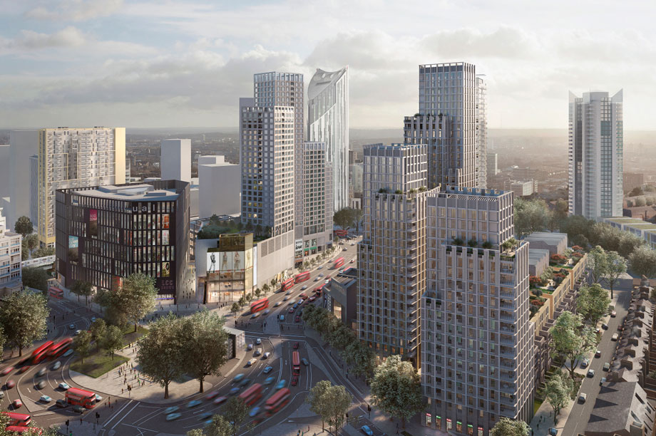 A visualisation of the finished Elephant and Castle redevelopment 