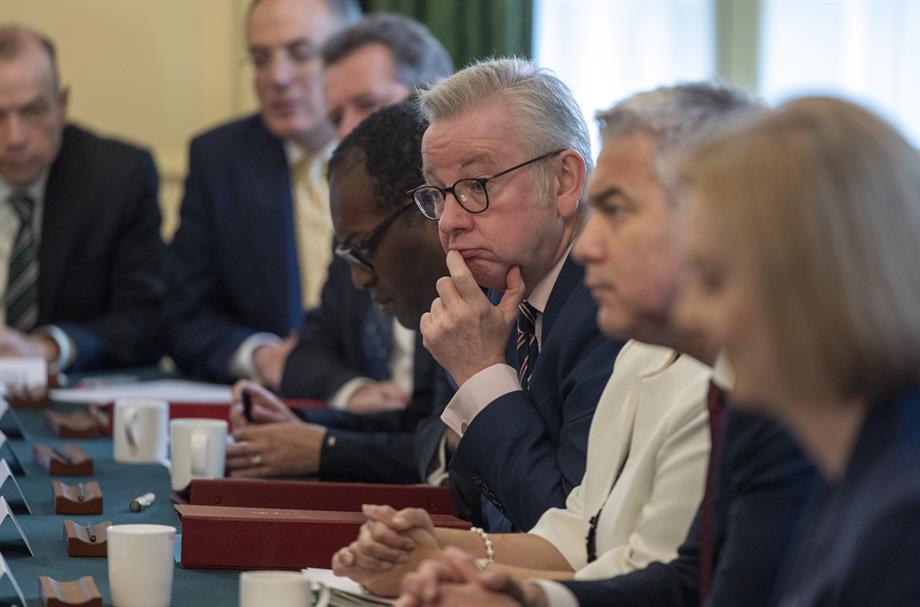 Michael Gove pictured at the weekly cabinet meeting one day before he was sacked by the prime minister (Picture: Getty)