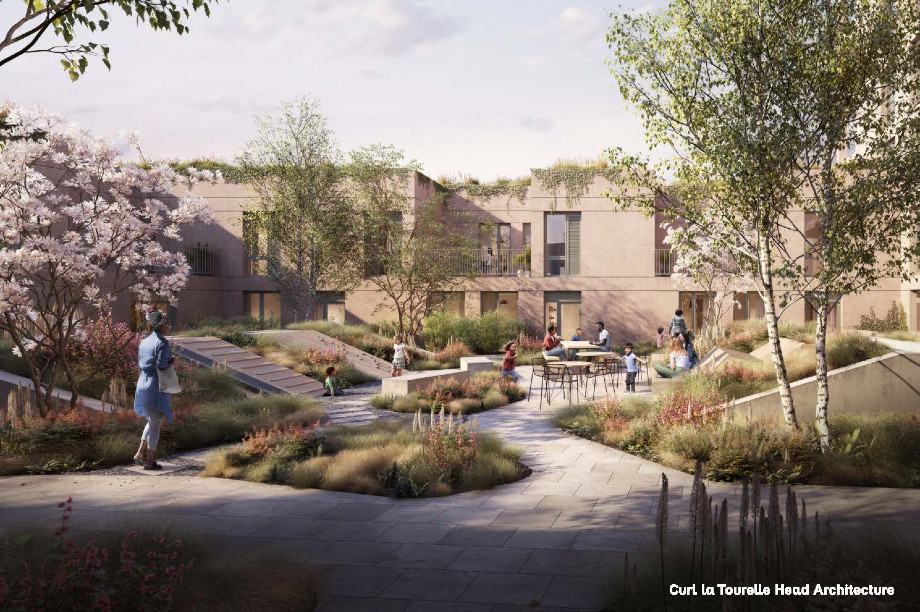 A CGI of plans for the Morland Garden development. Image: Curl la Tourelle Head Architecture