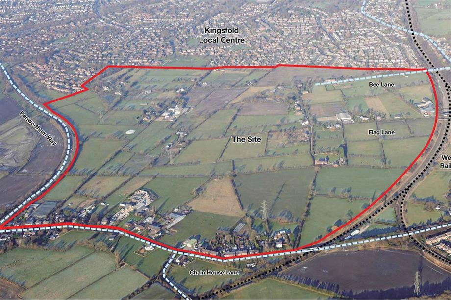 The site of the proposed Penwortham development. Pic: Homes England/Taylor Wimpey