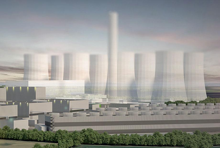 Approval granted: a visualisation of the new Eggborough power station, North Yorkshire