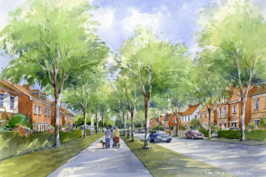 An artist's impression of plans for Welborne Garden Village. Image: Buckland Developments