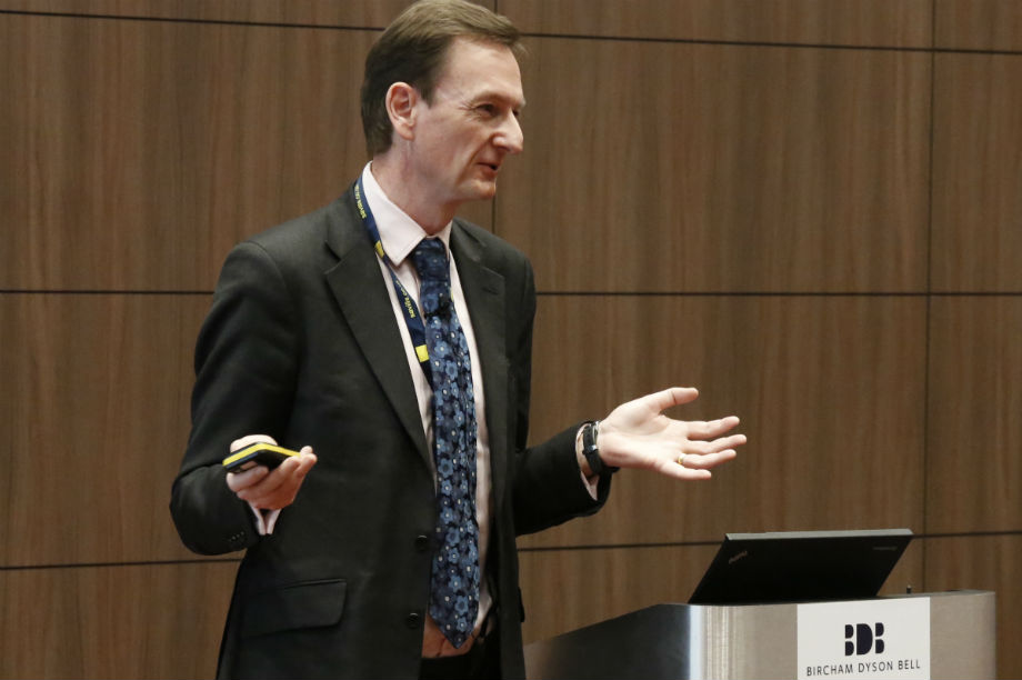 Angus Walker speaking at the event earlier today
