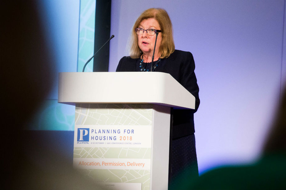 Roberta Blackman-Woods speaking at the Planning for Housing conference yesterday