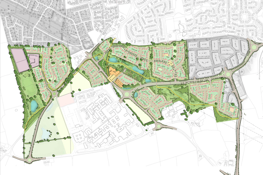 The proposed site masterplan (Pic: Vistry Partnerships and Bloor Homes)