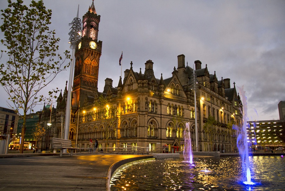 Bradford City Hall. Image by Tom Blackwell, Flickr