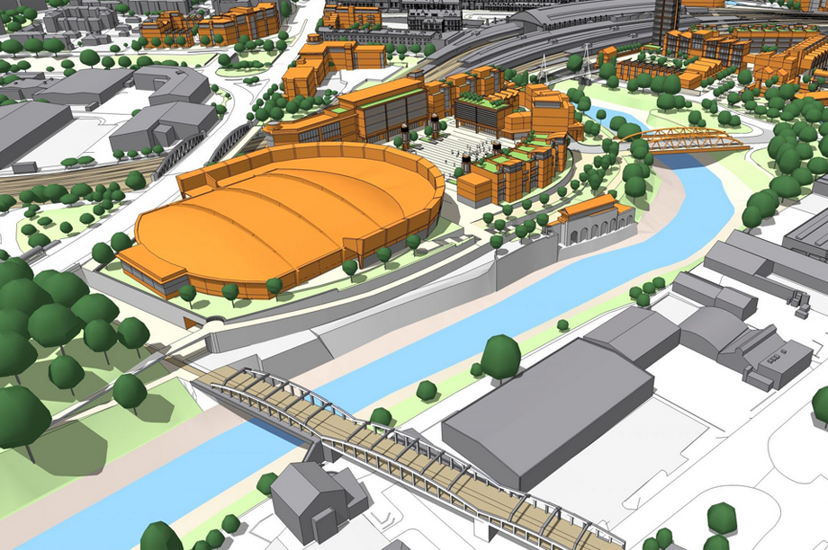 An artist's impression of the finished scheme 