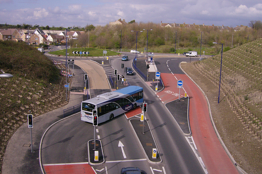 Fastrack bus rapid transit link to Ebbsfleet International Station