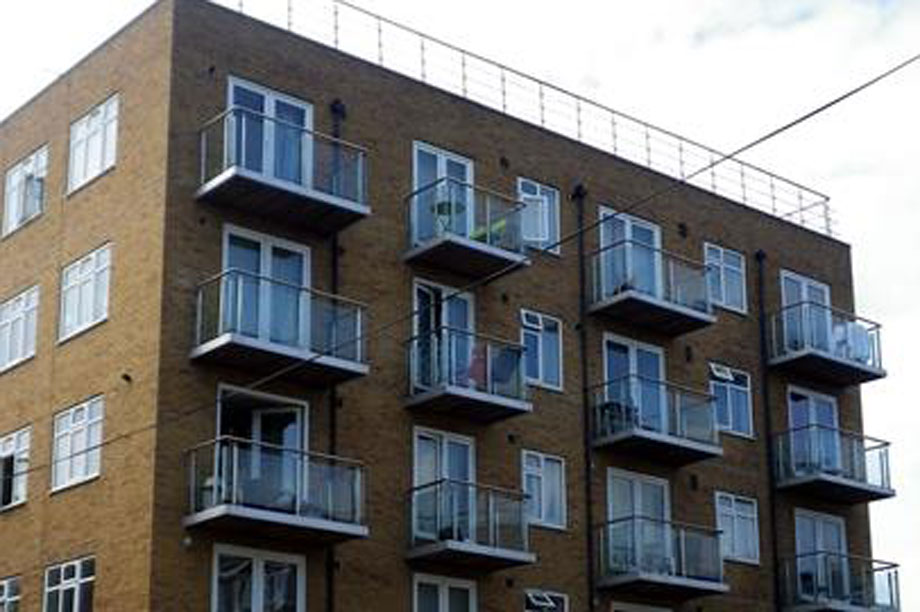 The illegally built flats in Hoxton, East London