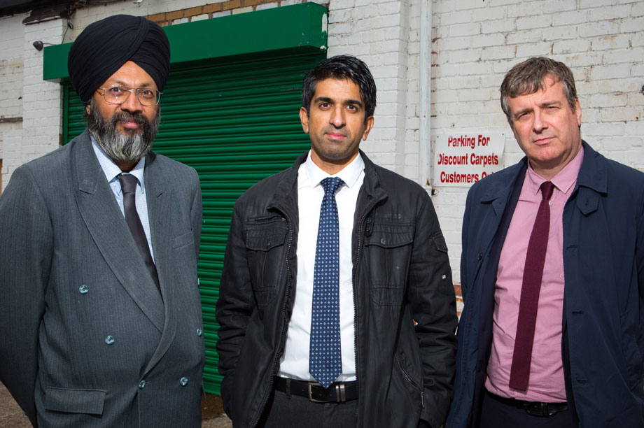 Enforcers: compliance and monitoring team leader Sarbjit Singh, planner Zafer Faqir and head of planning Grant Butterworth
