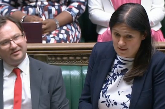 Lisa Nandy at the dispatch box during the second reading of the Levelling Up and Regeneration Bill (Picture: Parliament TV)