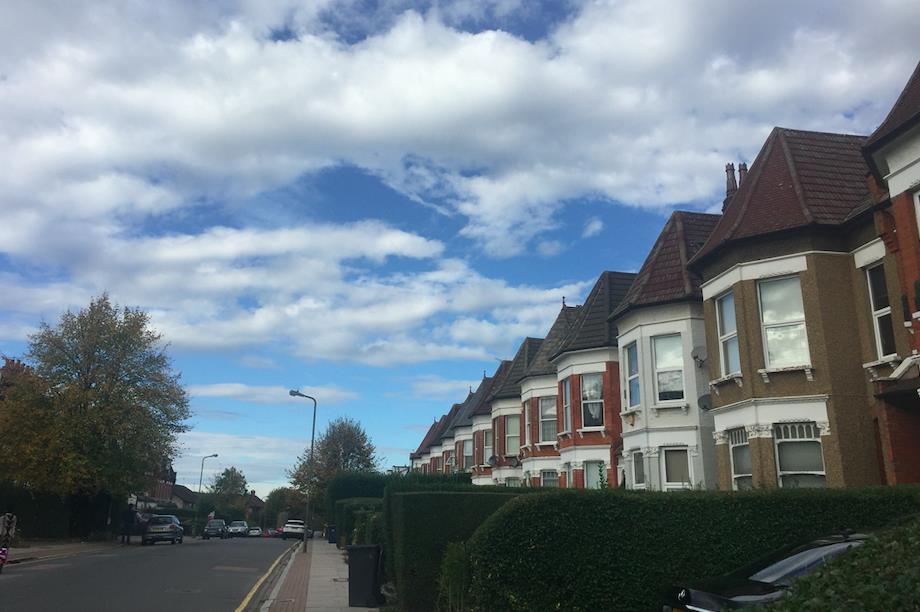 Houses in North Finchley, Barnet, which topped the list for 2020/21 (Pic: Getty)