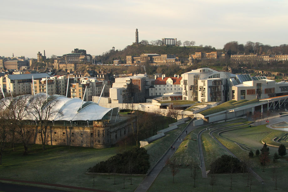 Scottish Parliament: body backed fracking ban earlier this week 