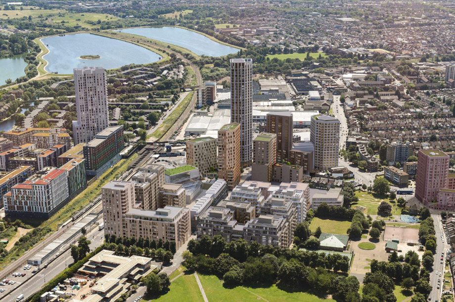 Approved: a visualisation of the finished Tottenham Hale development 