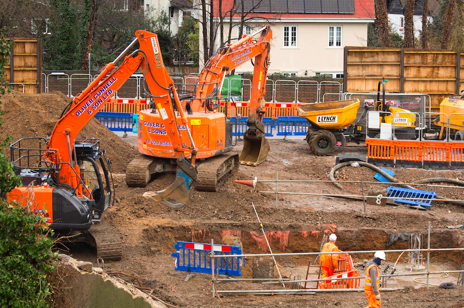 Construction work at Twickenham Station (Pic: Julian Dodd)