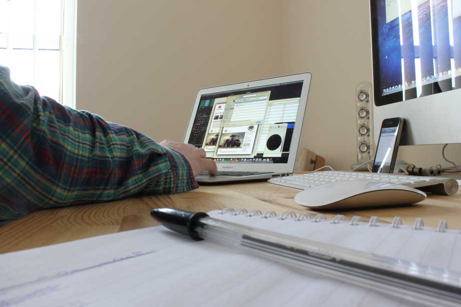Working from home: Report says shift is now permanent (pic: David Martyn Hunt, Flickr, CC BY 2.0)