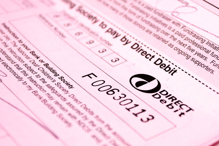 Charities benefit more from direct debits set up on donors