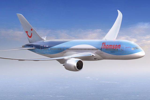 TUI: latest campaign promoting Thomson Airways' new Boeing Dreamliner aircraft