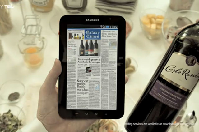 Samsung Galaxy Tab: brand wins Apple battle