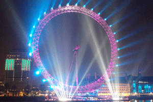 skraber Forbindelse Isolere London Eye lights up London's New Year's Eve celebrations