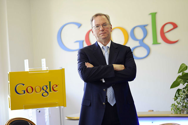 Google's executive chairman, Eric Schmidt 