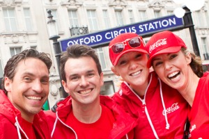 Coke brought its sampling campaign to London