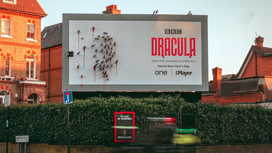 Dracula: billboard promotes TV series