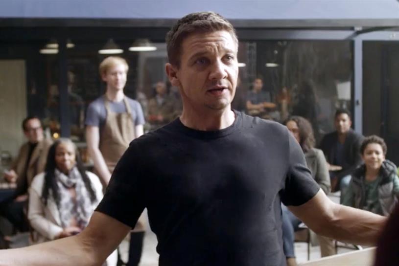Jeremy Renner: starred in recent ad for BT Mobile