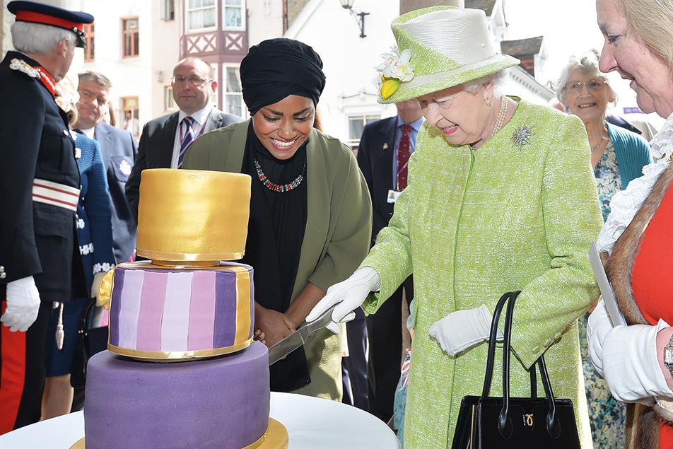 Royal icing: Bake Off winner Hussain with the Queen