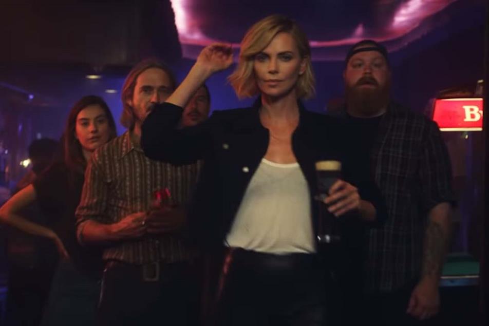Theron: features in Budweiser spot