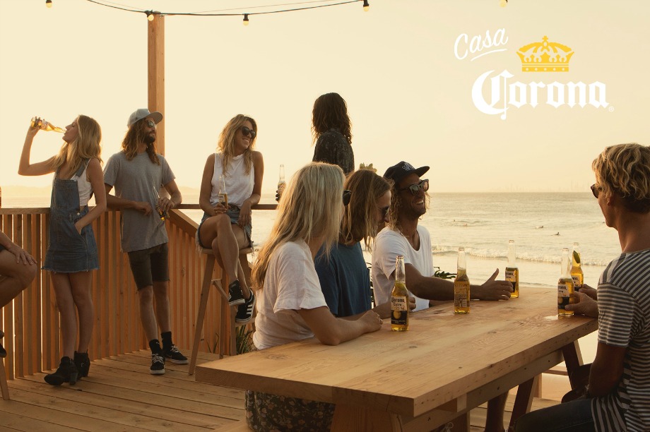 Casa Corona: surfing-themed pop-up