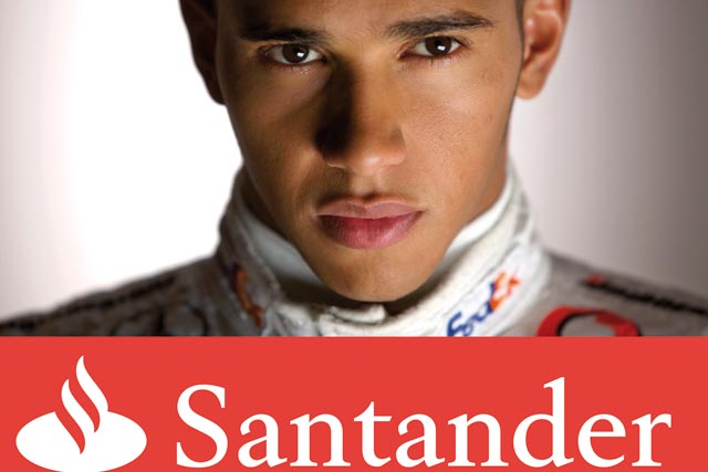 Santander: extending its partnership with McLaren's F1 team