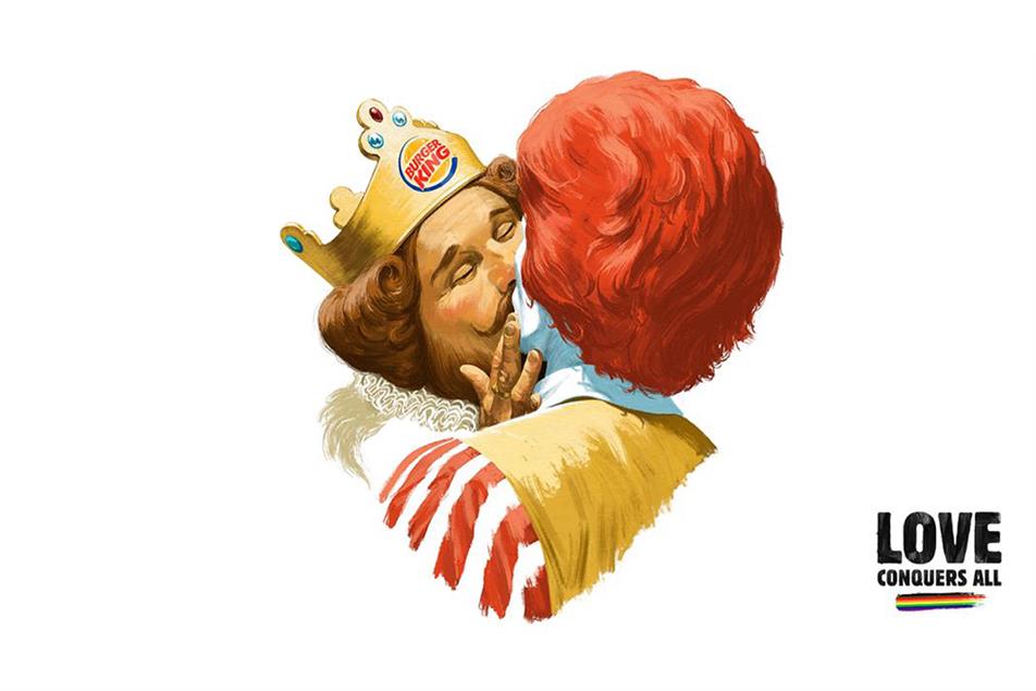 Burger King: brand created a romantic ad to celebrate Pride