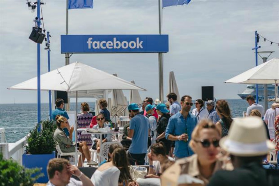 Facebook: beach venue at Cannes Lions 2016
