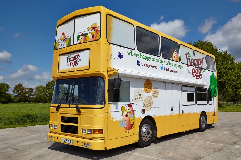 The Happy Egg Co. embarks on UK 'Eggy' bus tour